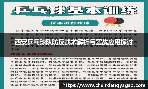西安乒乓球队防反战术解析与实战应用探讨